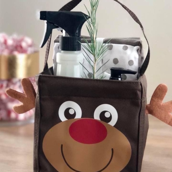 Thirty One New carry all caddy holiday reindeer tote rare htf retired gift - Picture 2 of 8